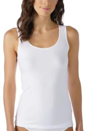 Mey Cotton Pure Tank Top Wit katoen 36 Dames