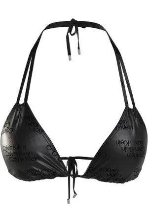Calvin Klein Core Tonal Logo Triangle Bikini Bra Zwart Medium Dames