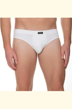 Bruno Banani Herenslips 2P Check Line 2.0 Sports Brief Wit polyamide Small Heren