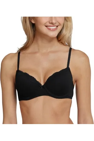Schiesser Pure Cotton Underwire Bra Zwart katoen A 70 Dames