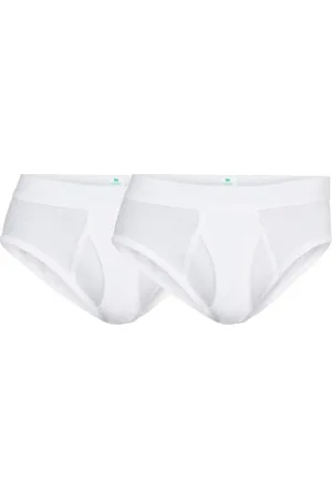 Dovre Herenslips 2P Organic Cotton Brief With Fly Wit ecologisch katoen Small Heren