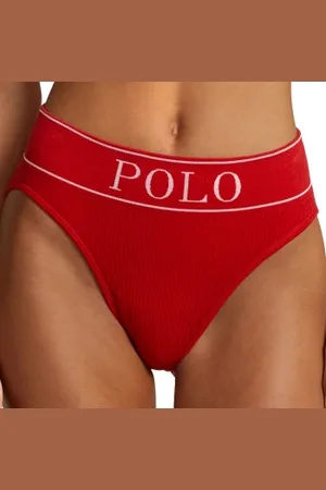 Ralph Lauren High Waist Brief Rood Small Dames