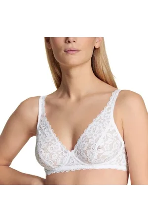 Calida Natural Comfort Lace Soft Bra Wit polyamide A 70 Dames