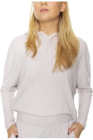 Calvin Klein Textured Jersey Hoodie Lichtlila X-Small Dames