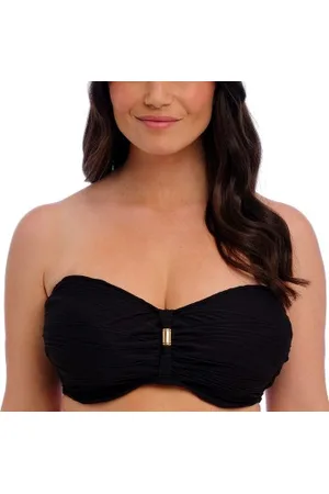 Fantasie Beach Waves Underwire Bandeau Bikini Zwart polyamide D 65 Dames