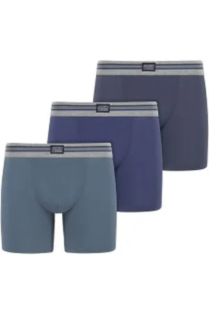 Jockey Herenslips 3P Boxer Trunk Blauw katoen Medium Heren