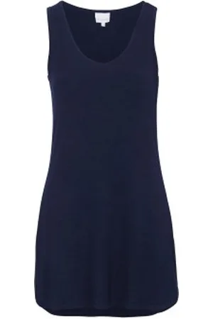 Damella Bamboo Nightdress Marine Bamboe Small Dames