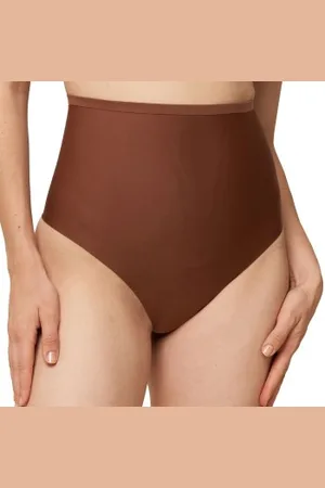 Triumph Shape Smart Highwaist Thong Bruin Small Dames