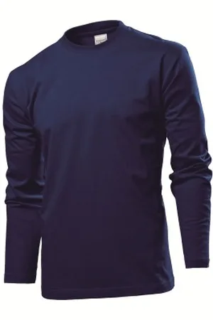 Stedman Comfort-T Long Sleeve Marine katoen Small Heren