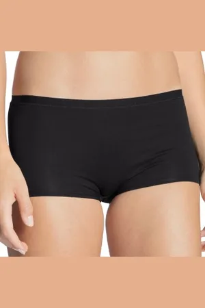 Calida Natural Comfort Panty Zwart katoen Large Dames