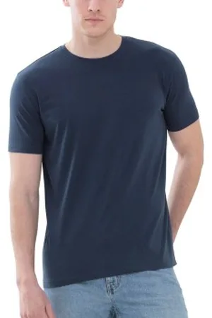 Mey Relax T-Shirt Donkerblauw katoen Small Heren
