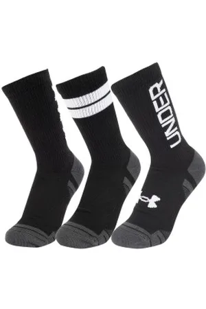 Under Armour Sokken 3P Performance Tech Nov Crew Socks Zwart polyester Medium