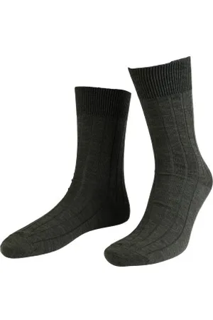Amanda Christensen Sokken Grade Wide Rib Ankle Socks Grijsgemel. Maat 39/42