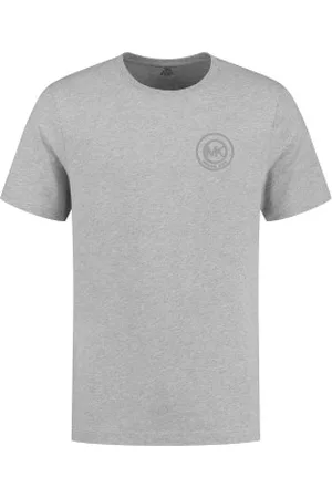 Michael Kors Peached Jersey Crew Neck T-shirt Grijs katoen Small Heren