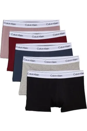 Calvin Klein Herenslips 5P Holiday Modern Cotton Trunks Versch. kleure katoen Medium Heren