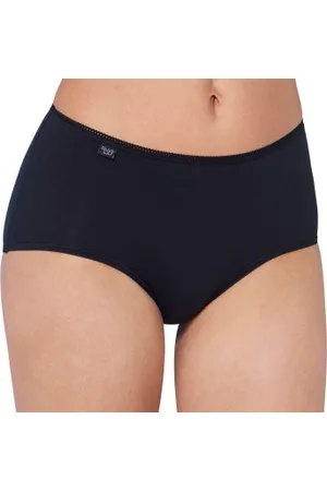 Sloggi 3P 24 7 Cotton Midi Briefs Zwart katoen 38 Dames