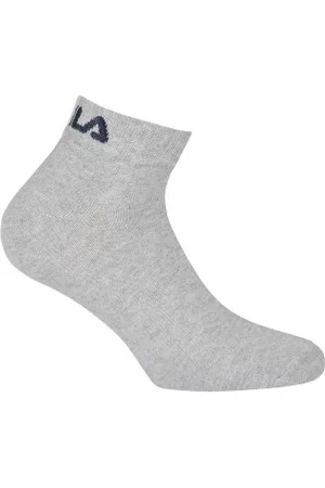 Fila Sokken 3P Quarter Plain Socks Grijs Maat 39/42