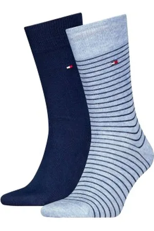 Tommy Hilfiger Tommy Hilfiger Sokken 2P Men Sock Stripe Blauw/Licht Maat 39/42 Heren