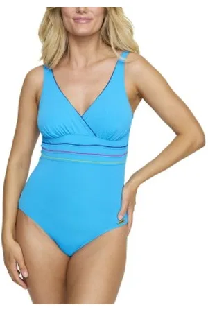 Damella Sandra Chlorine Resistant Swimsuit Turkoois polyamide 36 Dames