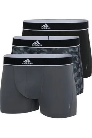 adidas Herenslips 3P Sport Trunk Grijs/Zwart polyester Small Heren