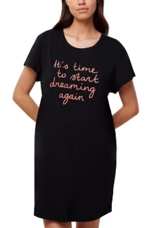 Triumph Nightdress NDK 02 X Zwart/Roze katoen 36 Dames