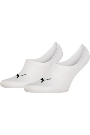 PUMA Sokken 2P Unisex Footie High Cut Socks Wit Maat 35/38