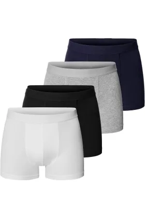 Bread & Boxers Bread and Boxers Organic Cotton Boxers Herenslips 4P Versch. kleure ecologisch katoen X-Small Heren