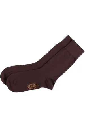 Amanda Christensen Sokken Noble Ankle Socks Donkerbruin Maat 39/40