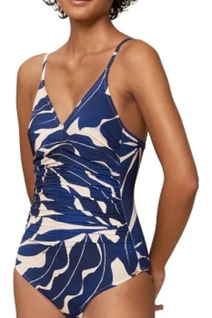 Triumph Summer Allure Padded Swimsuit 01 Wit/Blauw B 38 Dames