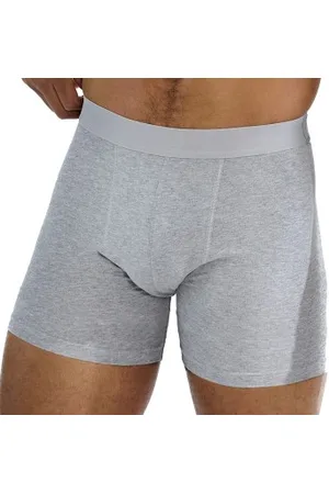Bread & Boxers Bread and Boxers Brief Boxer Long Leg Herenslips 3P Grijs ecologisch katoen Small Heren