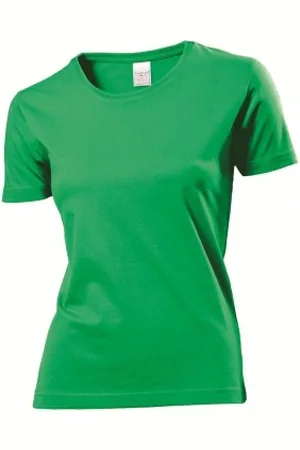 Stedman Classic Women T-shirt Groen katoen Small Dames