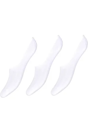 Decoy Sokken 3P Thin Bamboo Footies Wit Strl 37/41 Dames