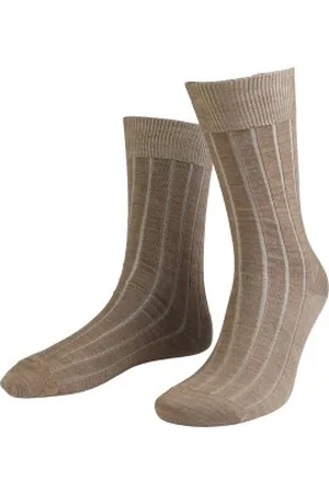 Amanda Christensen Sokken Grade Wide Rib Ankle Socks Bruin Maat 39/42