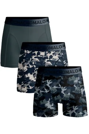 Muchachomalo Herenslips 6P Cotton Stretch Camo Boxer Groen/Patroon katoen Medium Heren