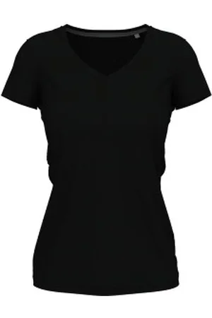 Stedman Claire V-neck Zwart rondgewoven katoen Small Dames