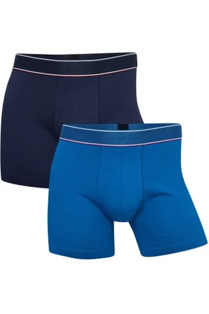 JBS of Denmark Herenslips 2P Bamboo Blend Tights Pique Blauw Small Heren