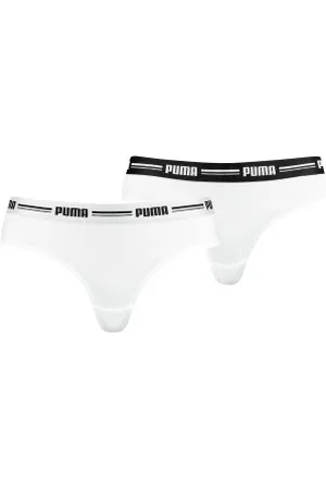 PUMA 2P Logo Waistband Brazilian Wit X-Small Dames
