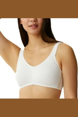 NATURANA Classics Cotton Soft Bra Wit katoen B 80 Dames