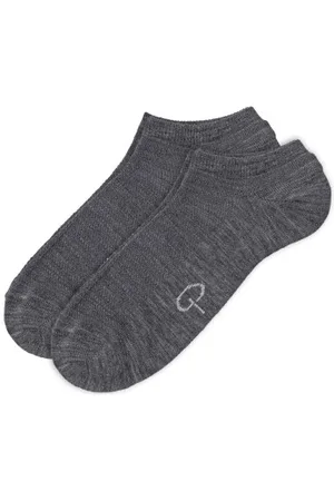 Pierre Robert Sokken 2P Wool Low Cut Socks Grijs Maat 37/40