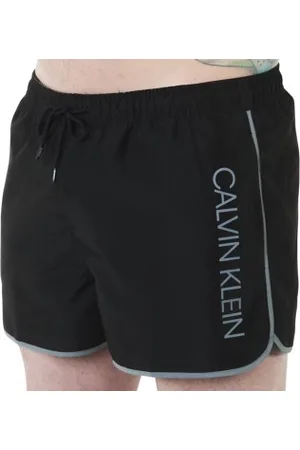 Calvin Klein Zwembroeken Core Solid Short Runner Swim Shorts Zwart polyester Small Heren