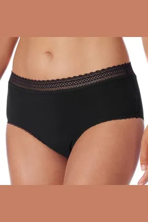 Schiesser 2P Secret Care Panties Zwart 34/36 Dames