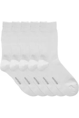 Resteröds Sokken 5P Bamboo Socks Wit Maat 40/45 Heren