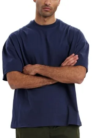Resteröds Oversize Tee Marine ecologisch katoen Small Heren