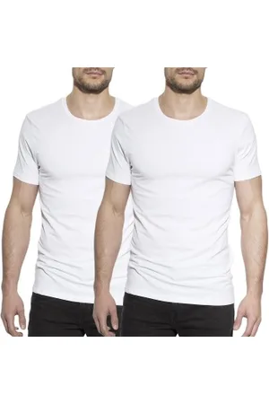 Bread & Boxers Bread and Boxers Crew Necks 2P Wit ecologisch katoen Small Heren