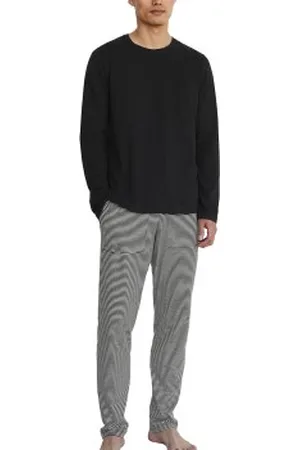 Marc O’ Polo Marc O Polo Men Crew Neck Lounge Set LS Zwart katoen Large Heren