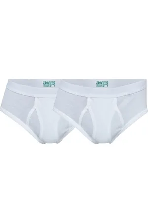 JBS Herenslips 2P Organic Cotton Brief Wit ecologisch katoen Small Heren