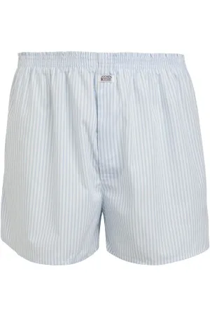 Jockey Herenslips Woven Poplin Boxer Shorts Wit m. streep katoen Small Heren