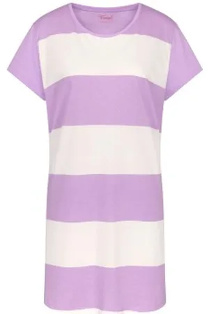 Triumph Nightdress NDK 02 X Wit/Lila katoen 36 Dames