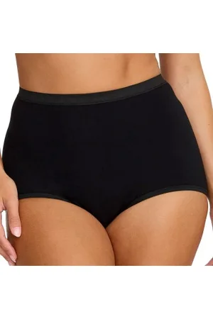 Damella Classic Cotton Maxi Brief Zwart katoen Small Dames