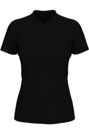 Stedman Lux Short Sleeve Polo For Women Zwart katoen X-Small Dames